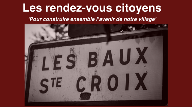 rendez-vous citoyens Baux Sainte Croix Eure